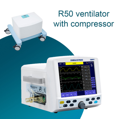 CE certified ICU ventilator with compressor Siriusmed for ICU and OR