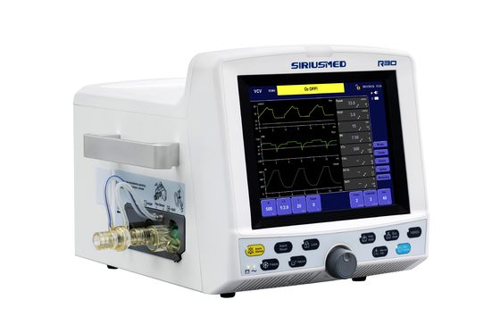 10.4'' Tft Display R30 Purple Horn Ventilator With Air Compressor